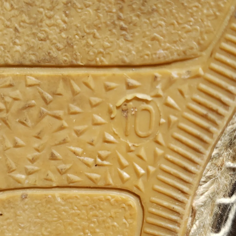 MUK LUKS pewter metallic espadrille.